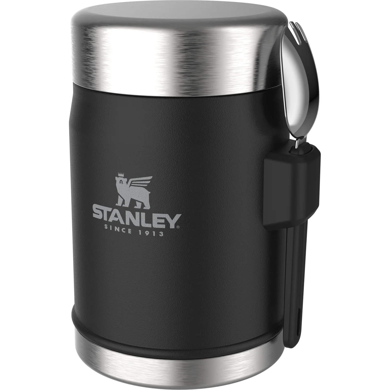 Stanley Classic Legendary Food Jar + Spork - 0.4L Black Pebble