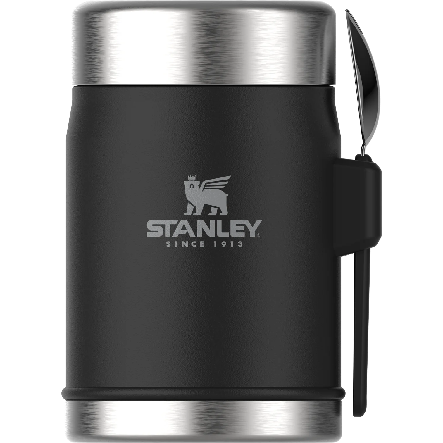 Stanley Classic Legendary Food Jar + Spork - 0.4L Black Pebble