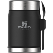 Stanley Classic Legendary Food Jar + Spork - 0.4L Black Pebble