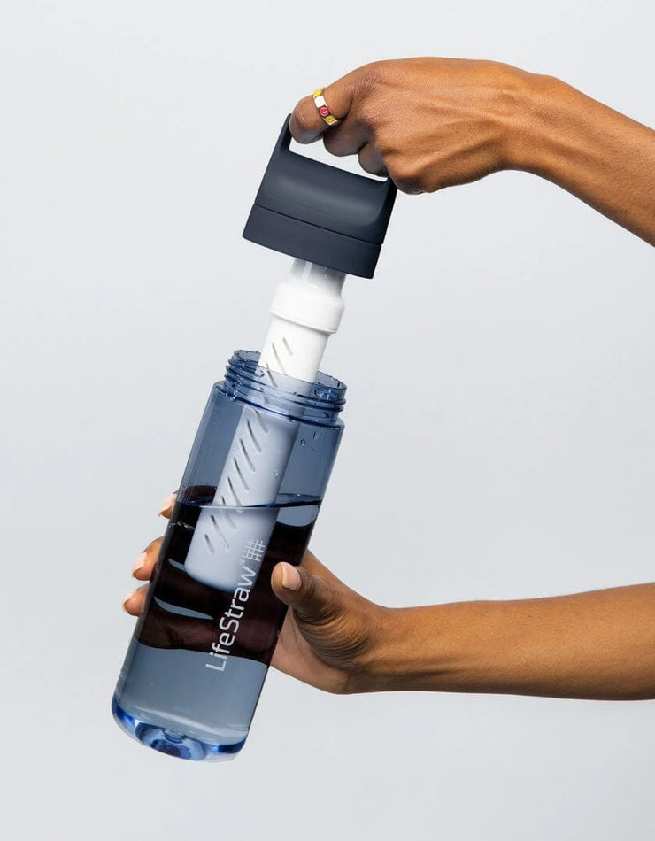 LifeStraw Go 1 Litre Filter Bottle - Nordic Noir Tritan Renew