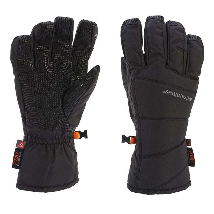 Extremities Trail Grip Waterproof Primaloft Winter Gloves - Black