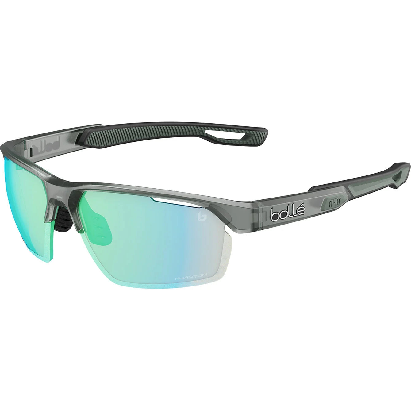Bollé Victus Pro Photochromic Sunglasses - Black Frost Phantom Clear Green