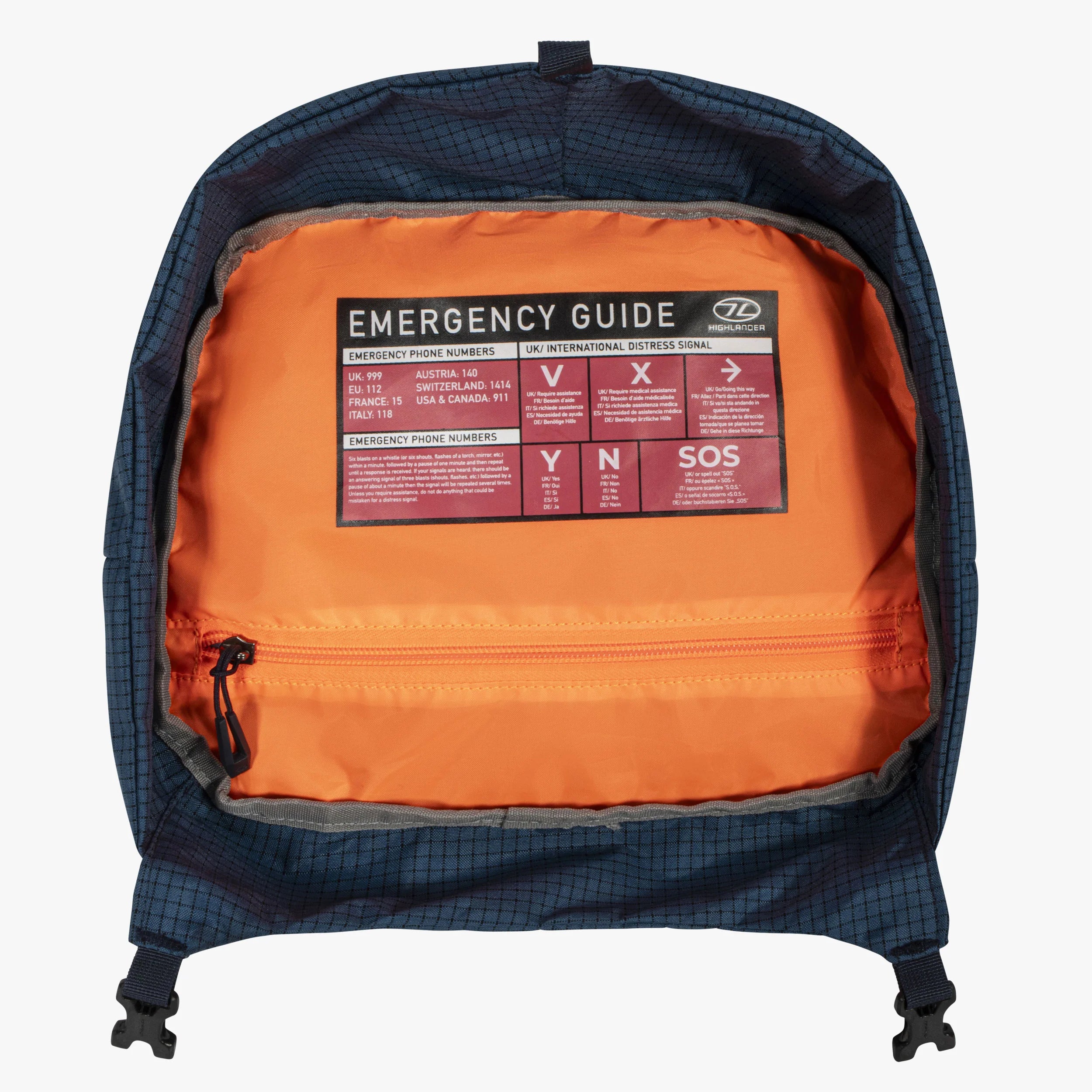 Highlander Vulkan 35 Litre Mountain Rucksack - Navy Blue