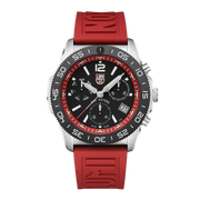 Luminox Pacific Diver Chronograph 44 mm Diver Watch Black-Red Dial - Set