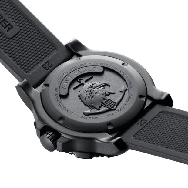 Luminox Navy SEAL 45 mm Military Dive Watch - Black Face Black Strap