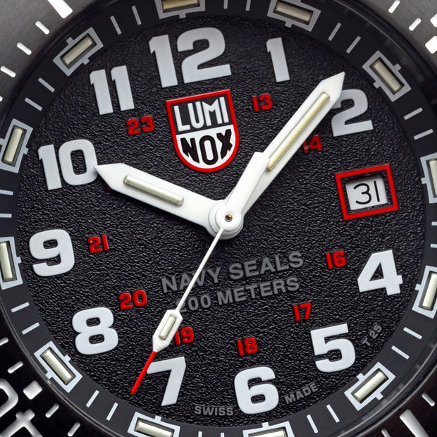 Luminox Navy SEAL 45 mm Military Dive Watch - Black Face Black Strap