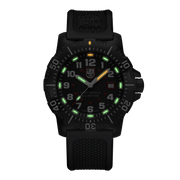 Luminox Navy SEAL 45 mm Military Dive Watch - Black Face Black Strap