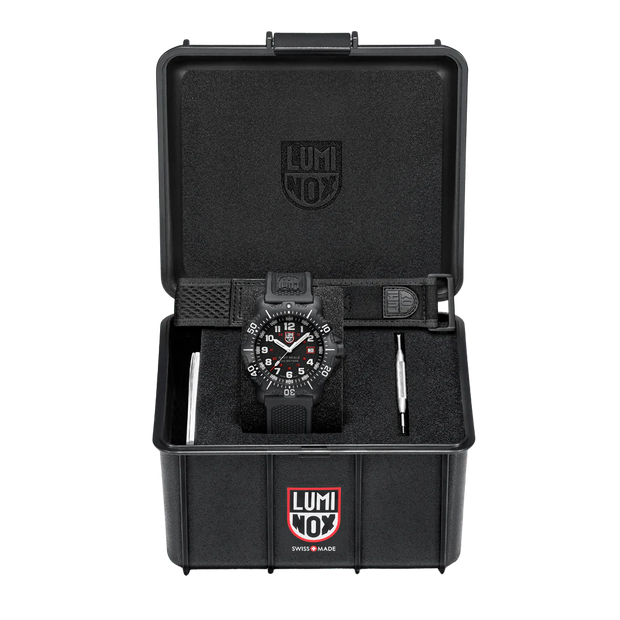 Luminox Navy SEAL 45 mm Military Dive Watch - Black Face Black Strap