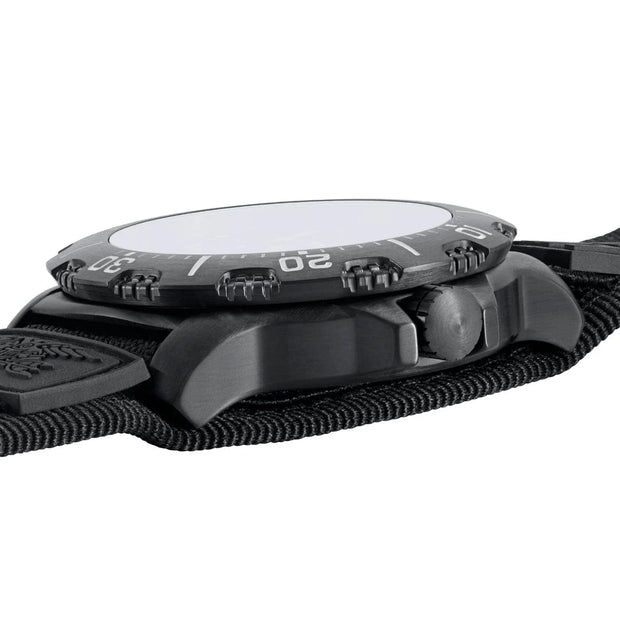 Luminox Navy SEAL 45 mm Military Dive Watch - Black Face Black Strap