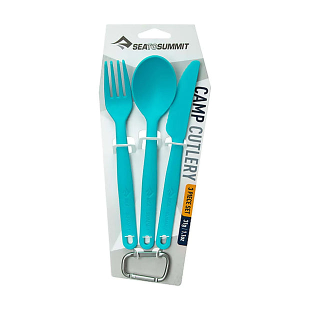 Sea To Summit Camp Cutlery Set - 3 Piece Pacific Blue