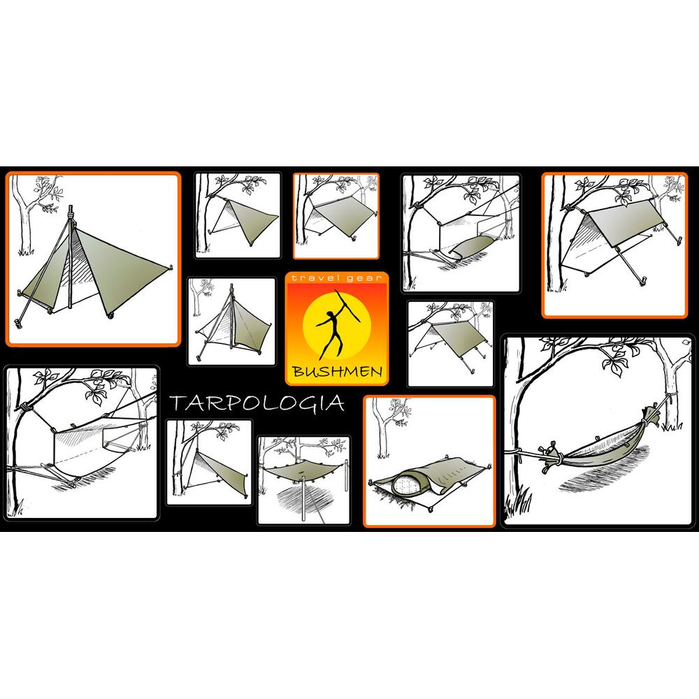 Bushmen Thermo Camping Tarp 4×4 - Olive