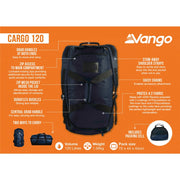 Vango Cargo 120 Travel Bag - Moonlit Ocean 120 Litre