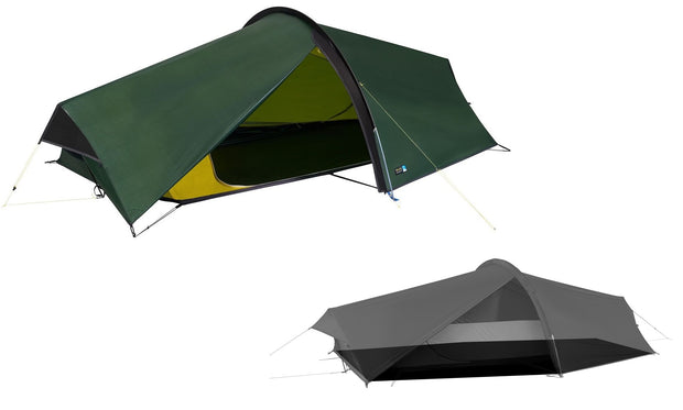 Terra Nova Laser Compact 2 Eco Backpacking Tent + Footprint Bundle - Green