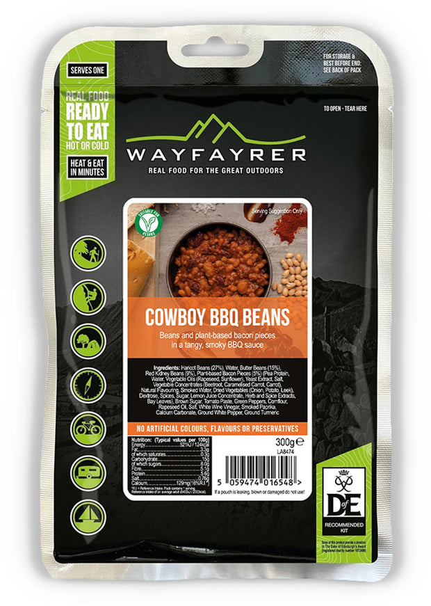 Wayfayrer Boil in the Bag Camp Food - Cowboy BBQ Beans (New Flavour)