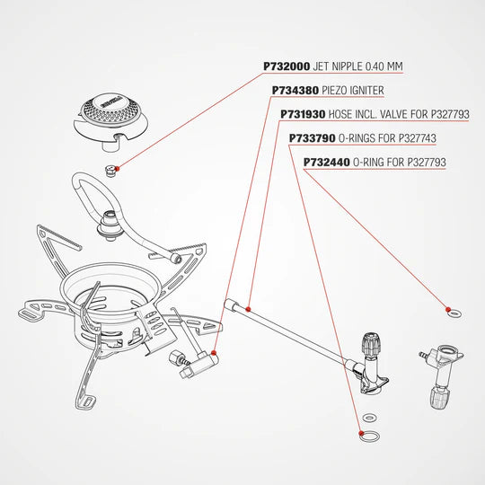 Primus Easyfuel Backpacking Stove  with Piezo (Gas NOT included)