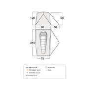 Vango F10 Radon UL 1 Lightweight Tent - Alpine Green