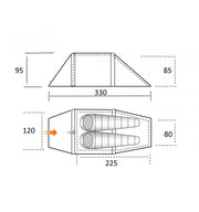 Vango F10 Xenon UL Air 2 Person Hybrid Tent - Alpine Green