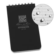 Rite in the Rain Top Spiral Bound Pocket Notepad No.735 - Black 3" x 5"