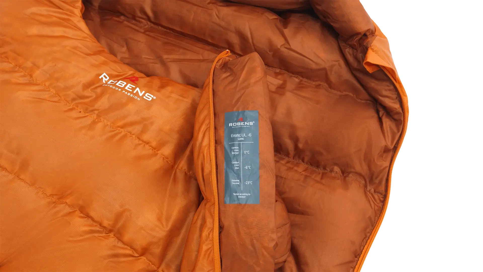 Robens Scoria UL -6°C Down Sleeping Bag - Long Orange