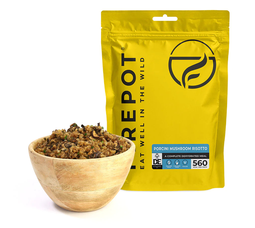 Firepot Vegan Ration Expedition Pack (5 Meal) - Dal/Porcini Mushroom/Orzo Bolognese/Vegan Chilli/Posh Beans