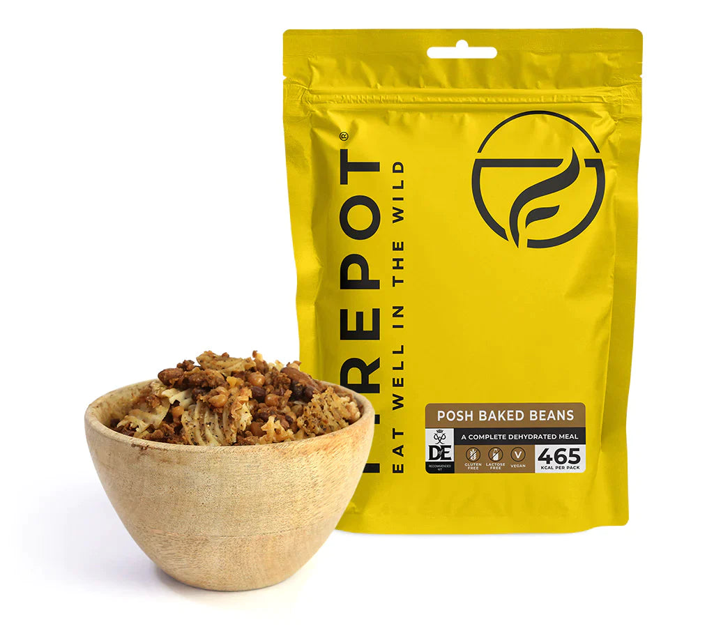 Firepot Vegan Ration Expedition Pack (5 Meal) - Dal/Porcini Mushroom/Orzo Bolognese/Vegan Chilli/Posh Beans
