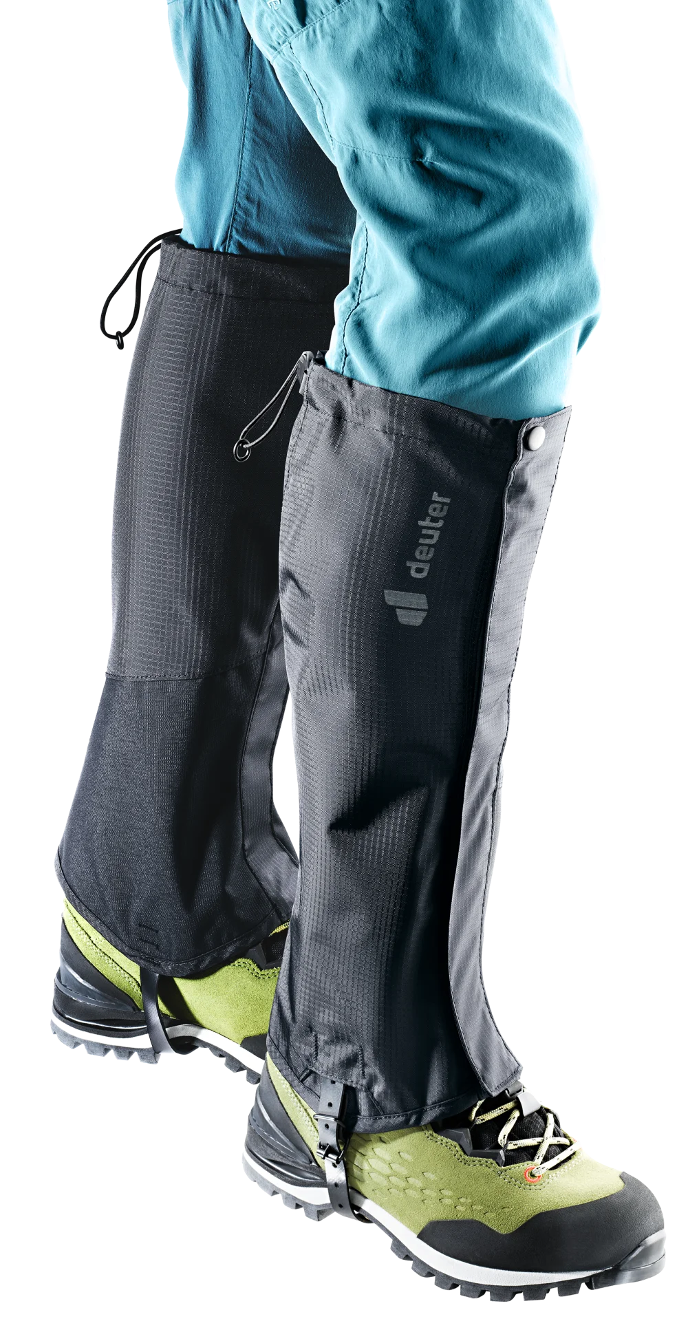 Deuter Lightweight High Leg Walking Gaiters - Long Black