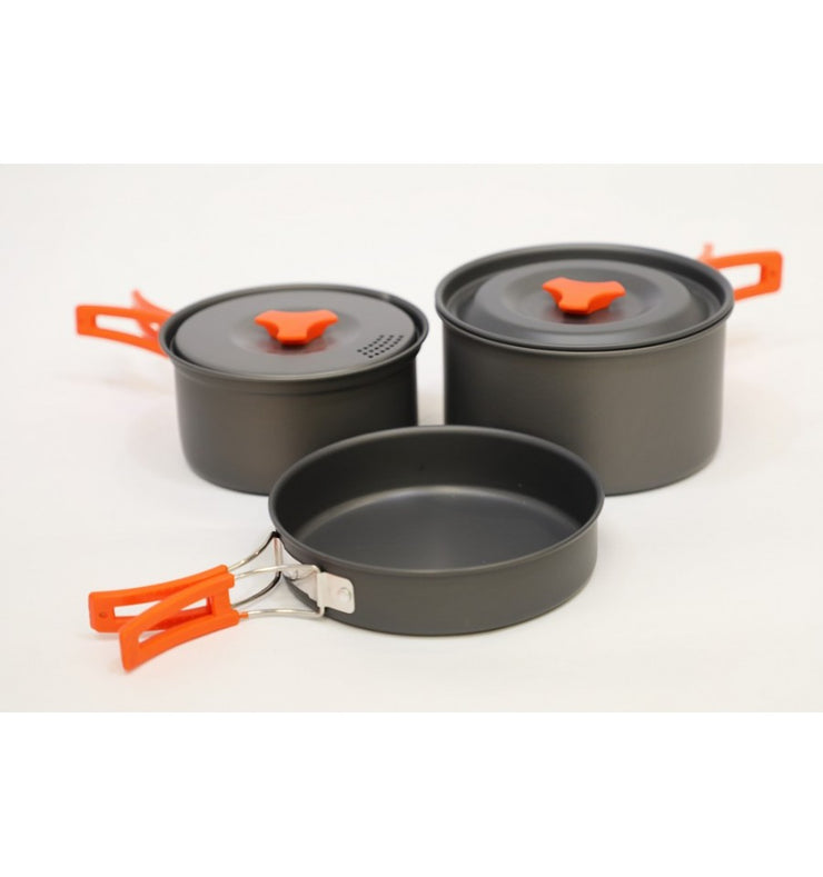 Vango 2 Person Hard Anodised Cook kit 2 Pots and Pan