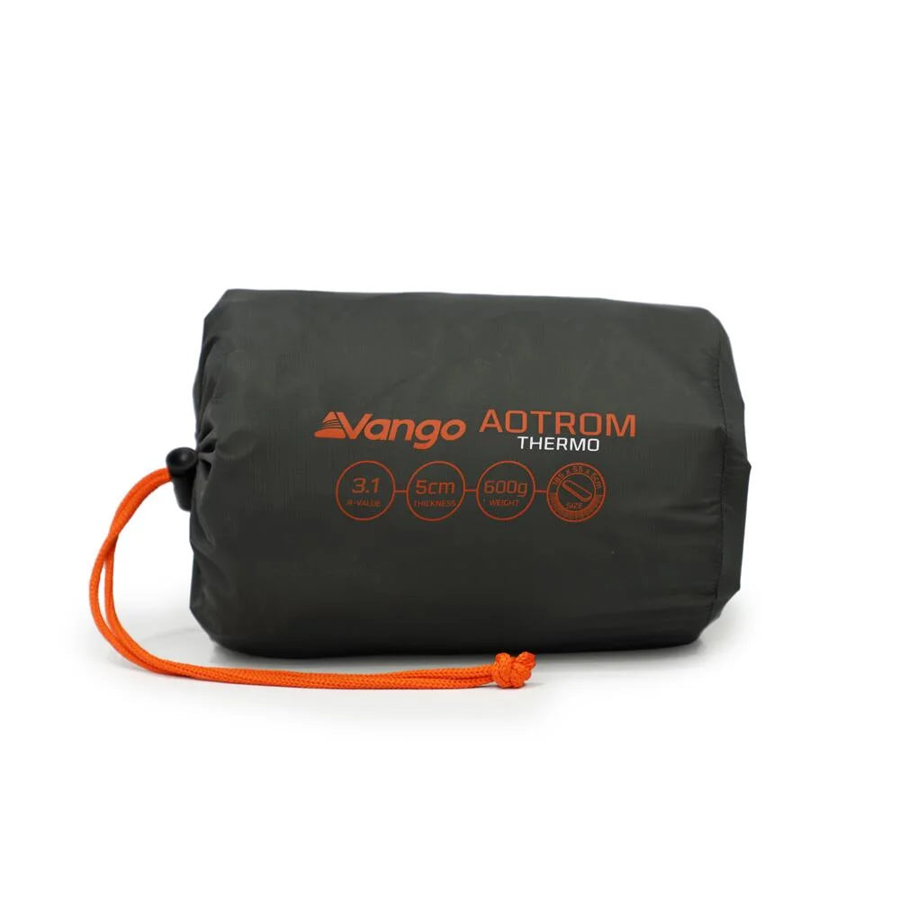 Vango Aotrom Thermo 5cm Lightweight Insulated Sleeping Mat - Anthracite