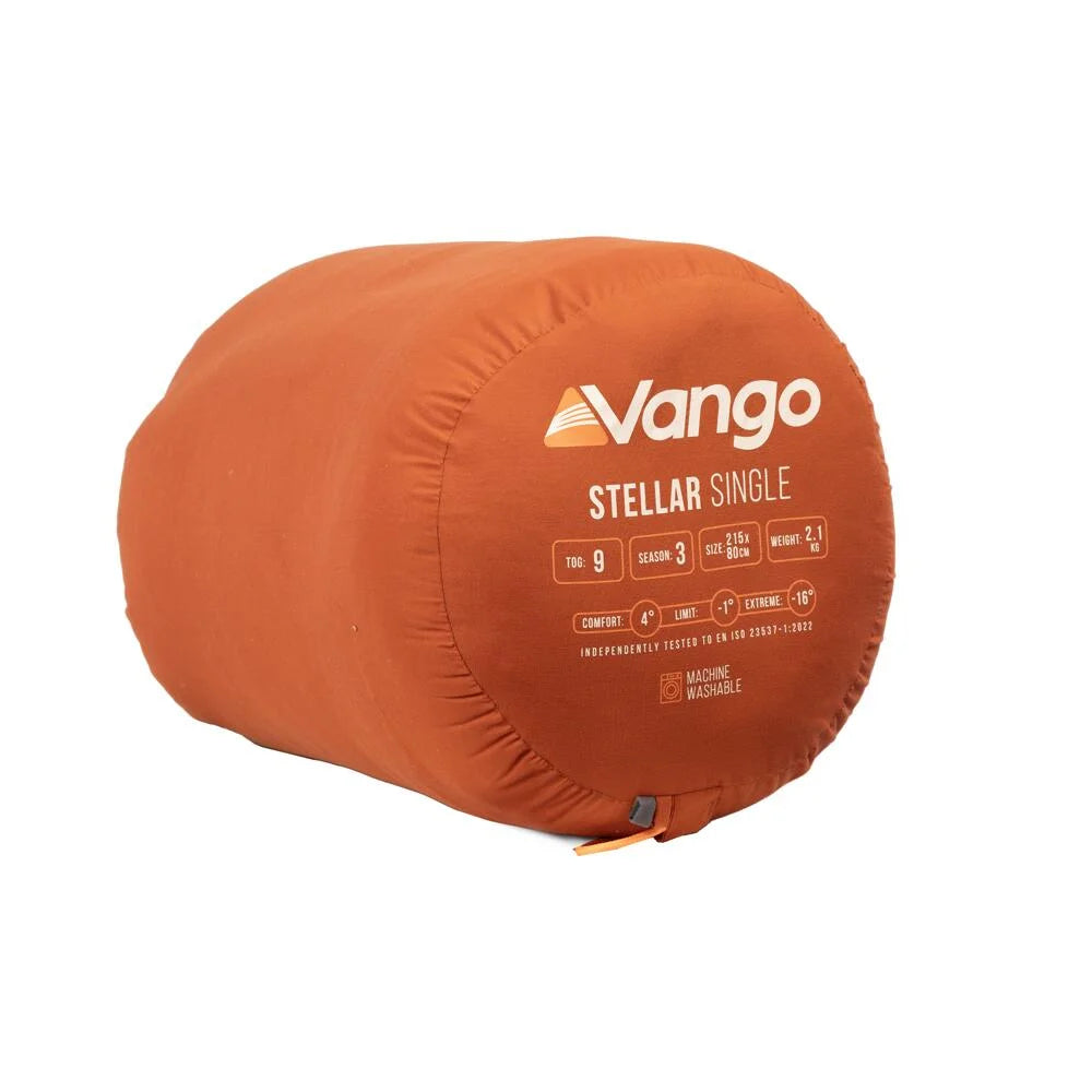 Vango Stellar Single Rectangular Sleeping Bag - Harissa