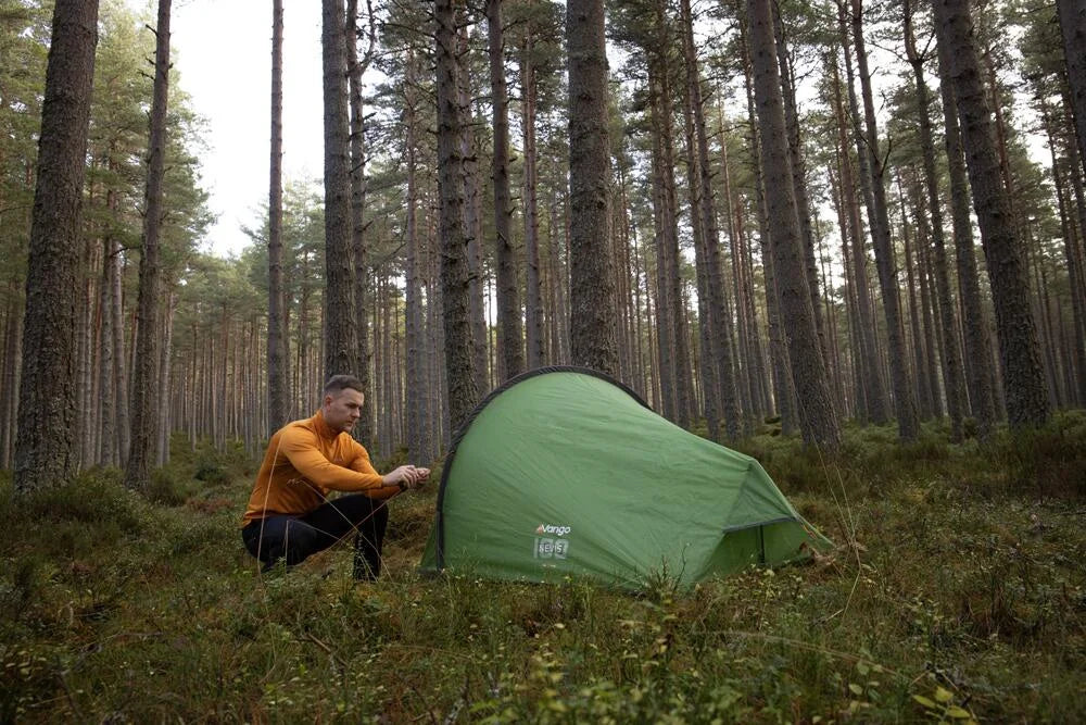 Vango Nevis 100 1 Person Lightweight Trekking Tent - Pamir Green