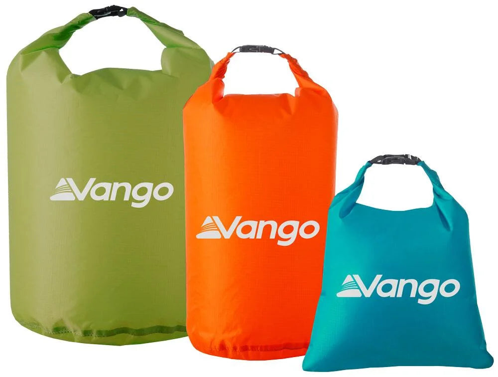 Vango Waterproof Dry Bag Set of 3 Mixed Sizes