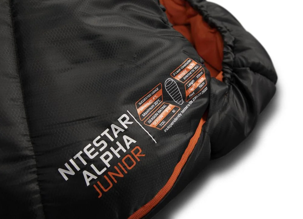 Vango Nitestar Alpha Junior Sleeping Bag - Pirate Black