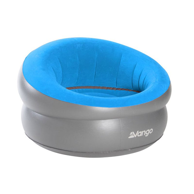 Vango Inflatable Donut Flocked Camping Chair - Mykonos Blue