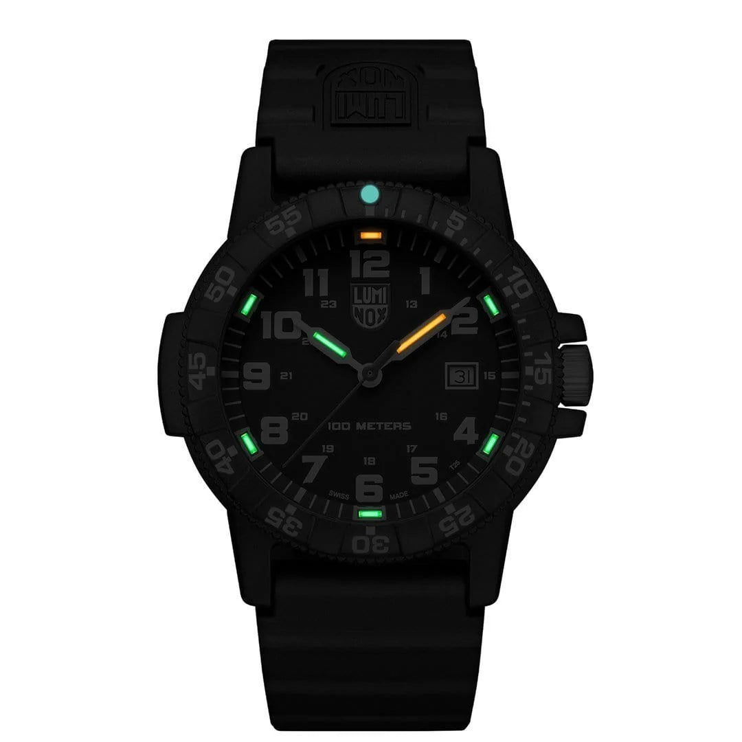 Luminox Leatherback SEA Turtle Giant 44 mm Outdoor Watch- Black