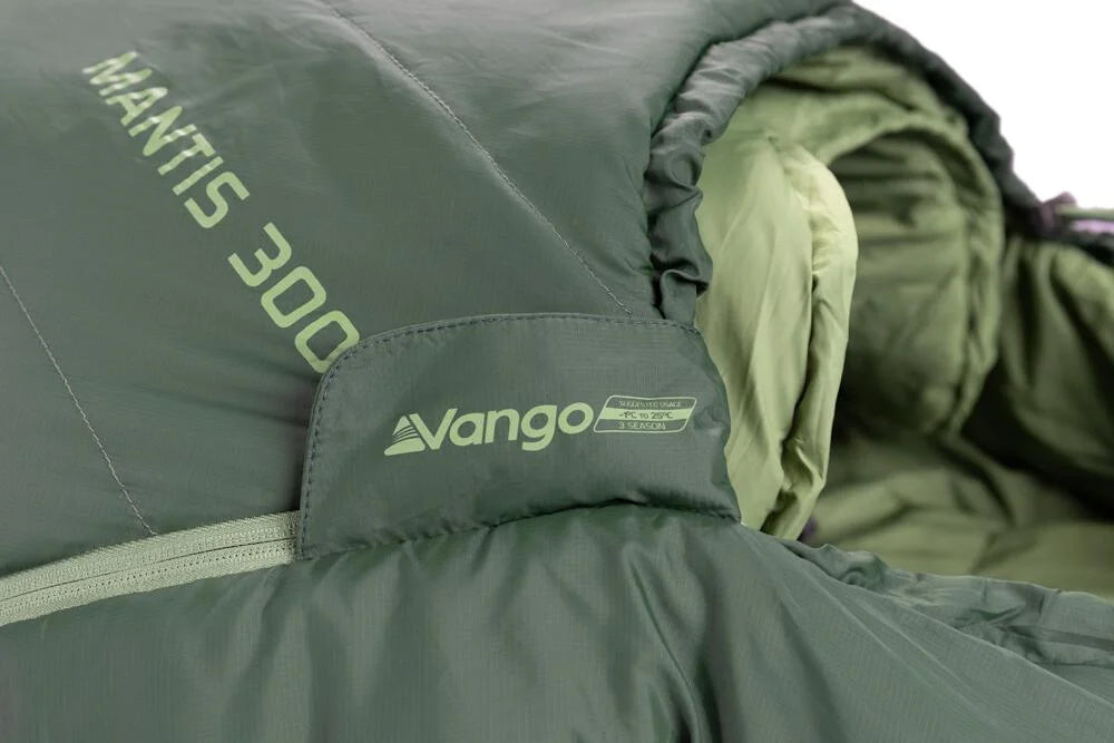 Vango Mantis 300 Lightweight 2-3 Season Sleeping Bag - Pine Green