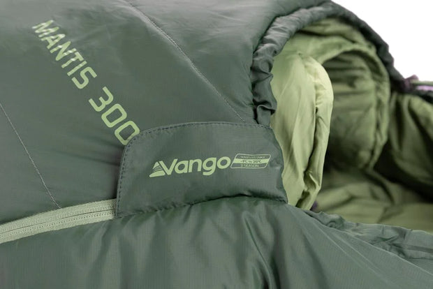 Vango Mantis 300 Lightweight 2-3 Season Sleeping Bag - Pine Green