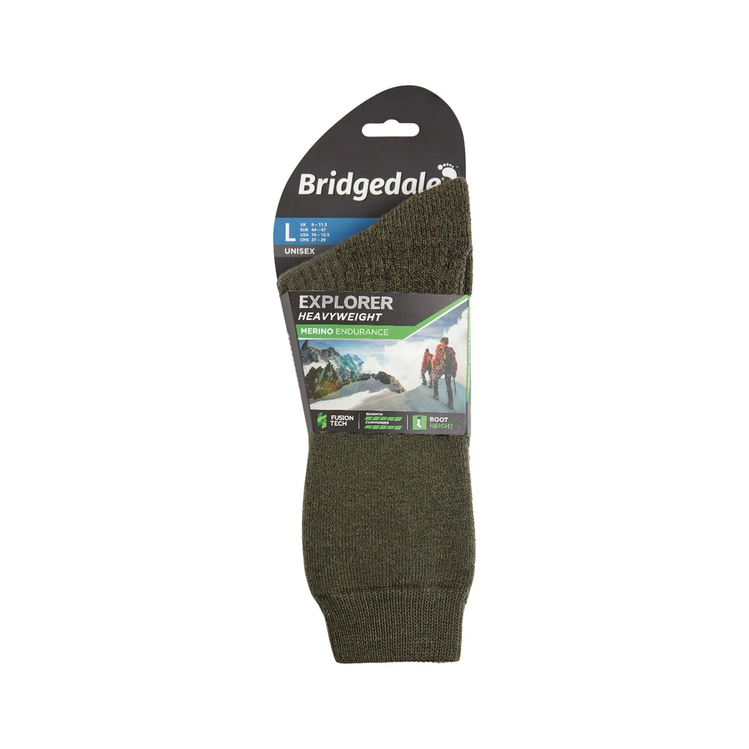 Bridgedale Men s Summit Explorer Heavyweight Boot Sock Olive Fresh Air Junkie