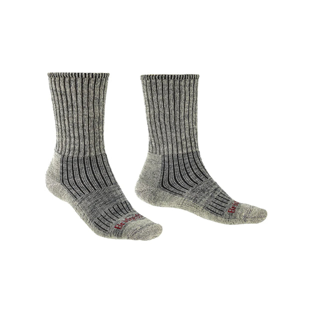 Bridgedale Men's Mid Weight Merino Comfort Socks - Stone Grey