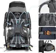 70L Night Cat Hiking Backpack with Internal Frame