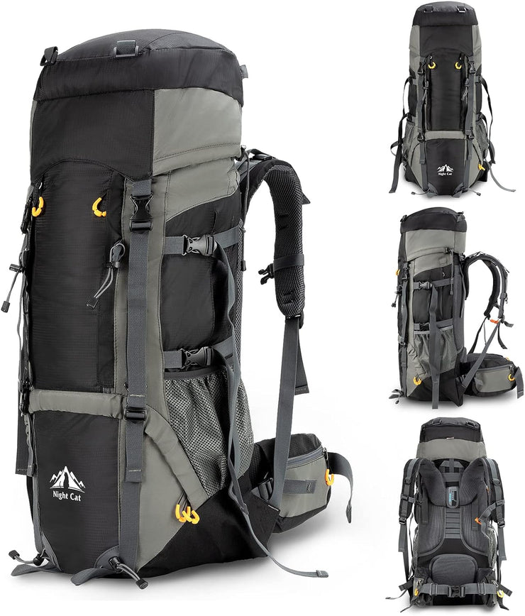 70L Night Cat Hiking Backpack with Internal Frame