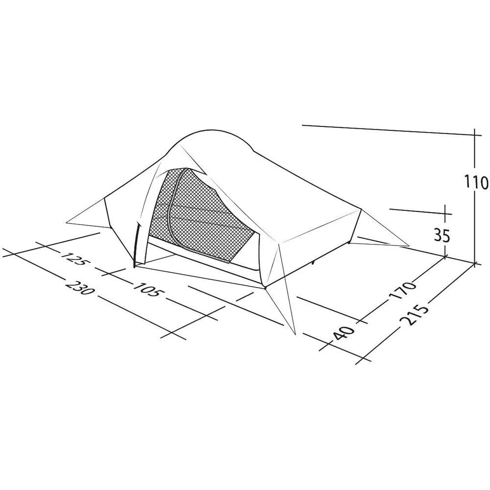 Robens Chaser 3XE 3 Person Ridge Tent - Green