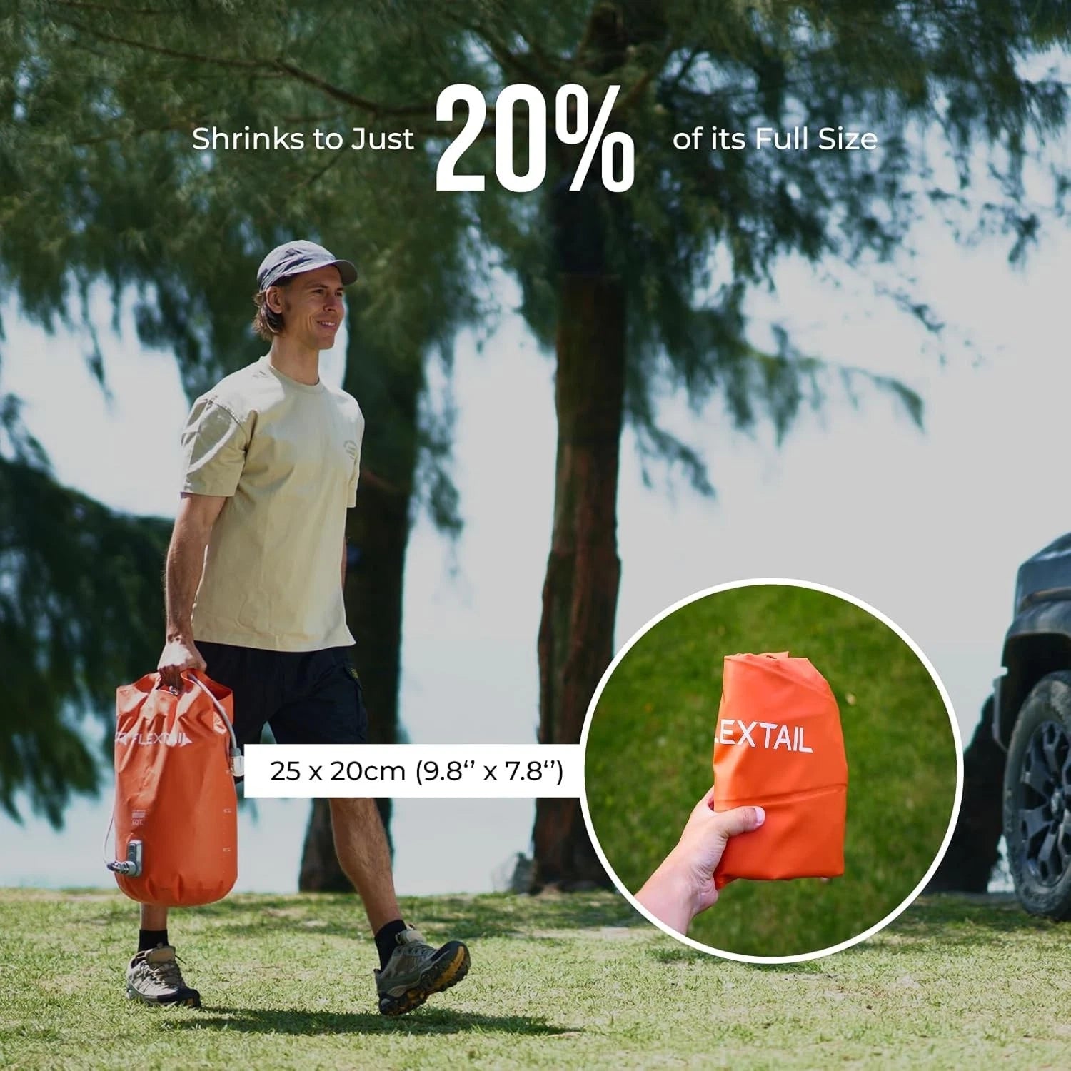 Flextail Tiny Camping Shower and Water Bag