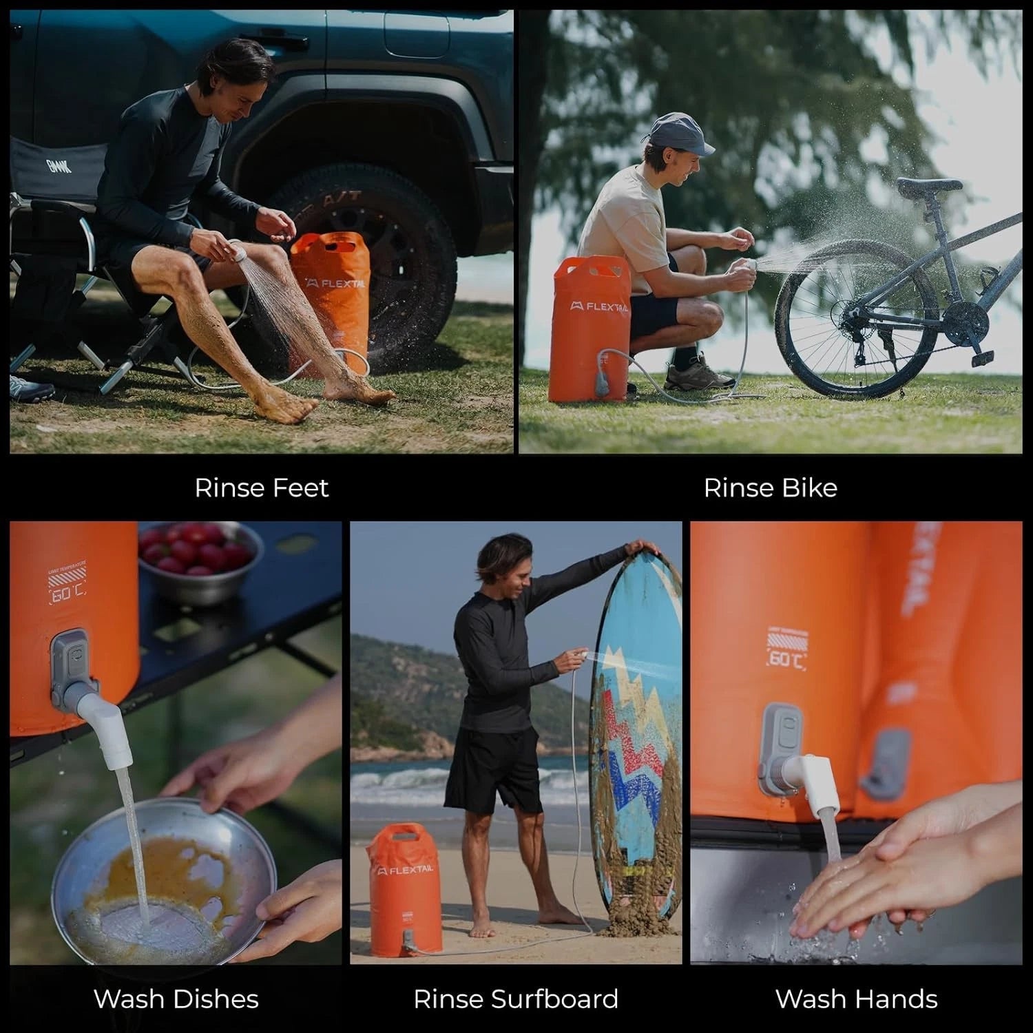 Flextail Tiny Camping Shower and Water Bag