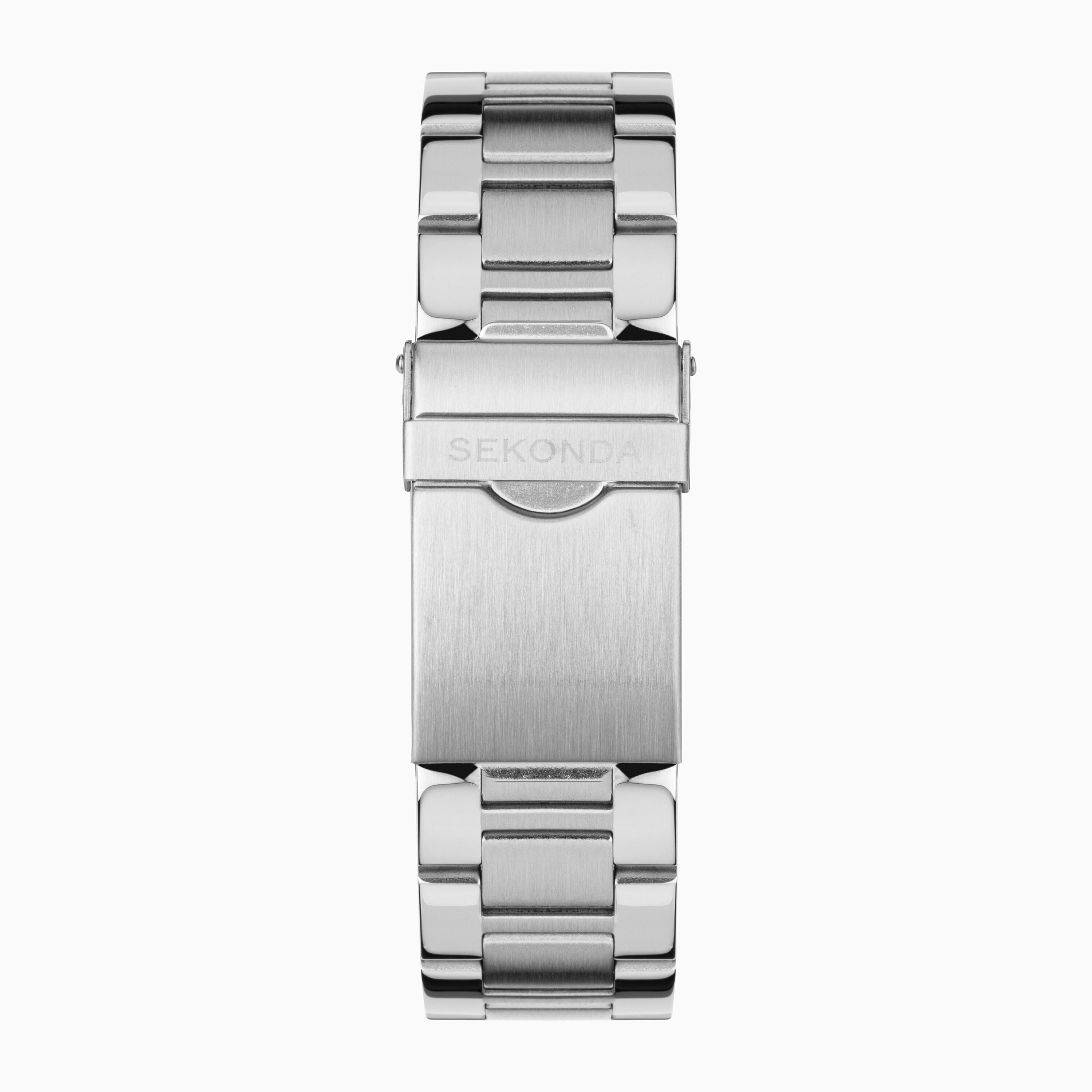 Sekonda Midnight Men's Watch - Silver Alloy Case & Stainless Steel Bracelet