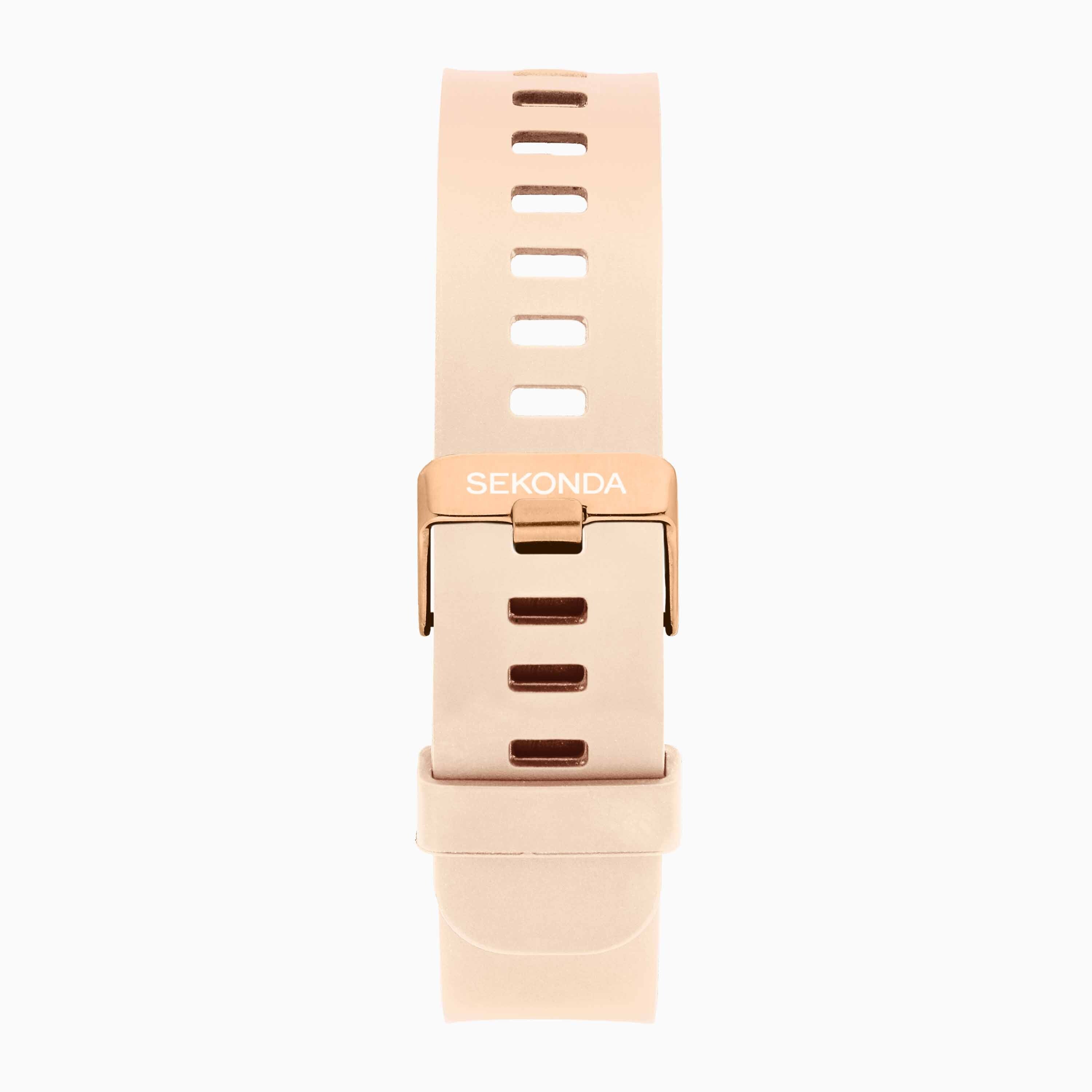 Sekonda Women's Motion Go Smart Watch - Rose Gold Case and Pink Silicone Strap