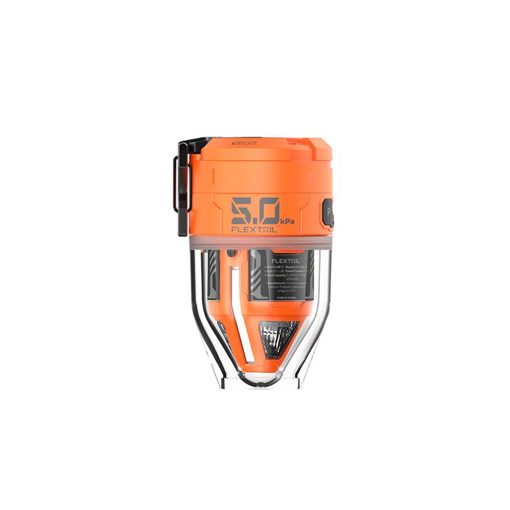 Flextail Max Pump 3 High Speed 2-in-1 Rechargeable Air Pump - Orange with Case