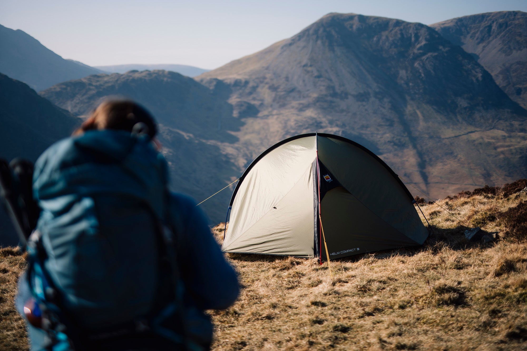 Wild Country Helm Compact 3 Backpacking Tent - Green