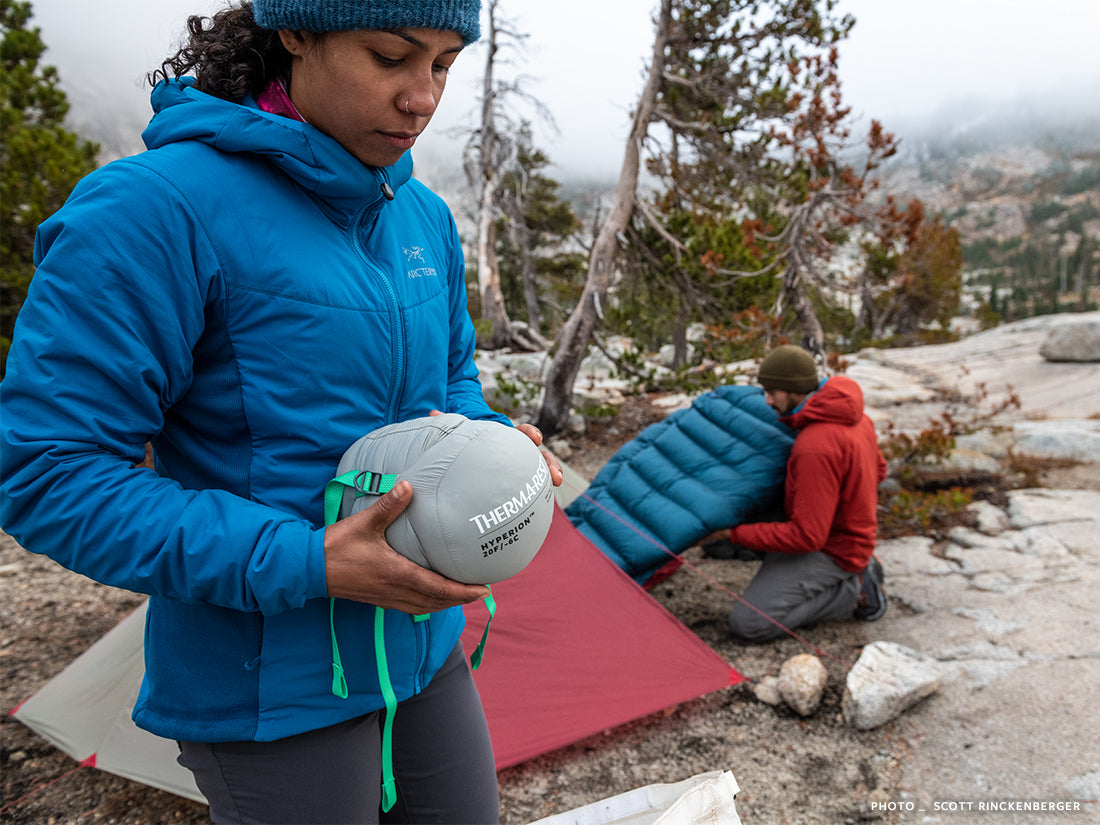 Therm-a-Rest Hyperion 20F/-6C Down Sleeping Bag - Regular Deep Pacific