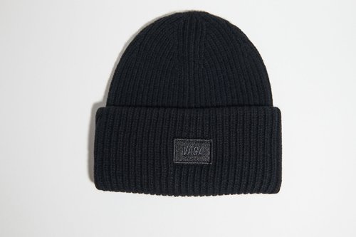 VÅGA Lambswool Chunky Beanie - Storm Black