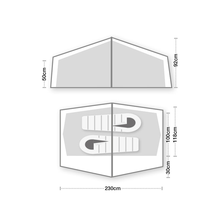 Wild Country Zephyros Compact 2 Tent + Footprint Bundle